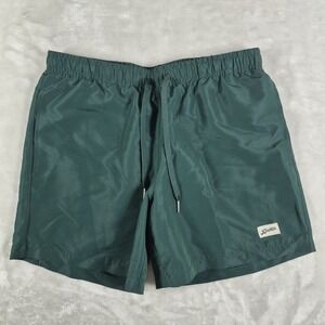 Bather Swim Trunks Men's Small Lined 5.5" Inseam Green Beach Pool Shorts Casual